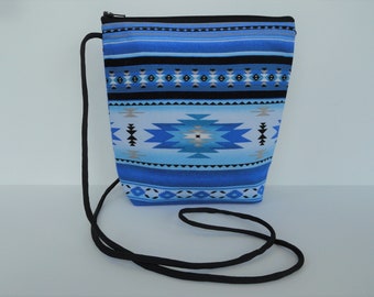 Western Crossbody Purse Bag,Native American,Navajo,Aztec,Saddle Blanket Purse,Tribal,Southwestern,Wallet,Zipper Coin Purse