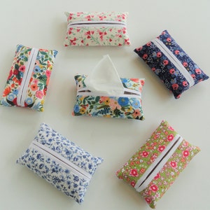 Purse Tissue Holder,Rifle Paper Fabric,Pocket Tissue Pouch,Facial Tissue Pack Case,Travel Tissue,Small Tissue Pack,Sealed in Bag