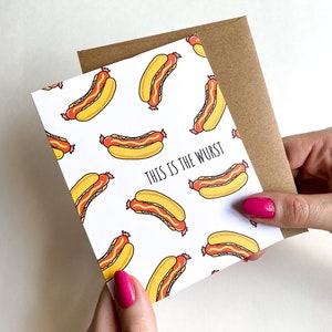 Carte de sympathie amusante Carte de rétablissement mignonne Ceci est la carte de rétablissement Wurst