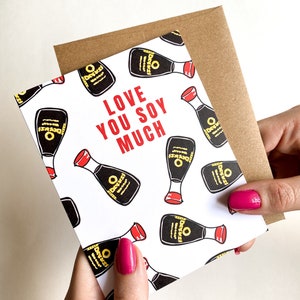 Niedliche Valentinstag Karte Soy Viele Lustige Jubiläums Karte Niedliche Karte für Mann Karte für Frau
