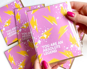 You Are an Absolute Legend Congratulations Card New Job Card for Friend