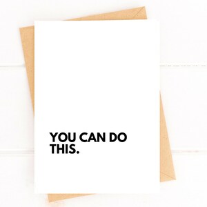 You Can Do This Aanmoedigingskaart Echtscheidingskaart Moeilijke tijden