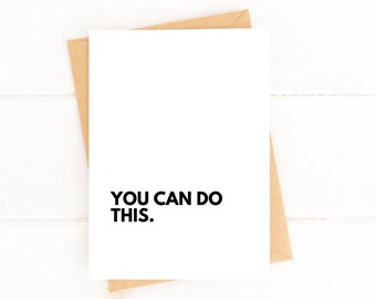 You Can Do This Encouragement Card