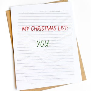 Lista de Natal Cartão de Natal Bonito Cartão de Natal Romântico