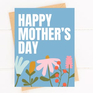 Leuke Moederdagkaart Fijne Moederdag bloemenkaart
