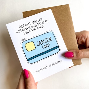La carta del cancro Tira la carta del cancro Divertente carta di supporto al cancro