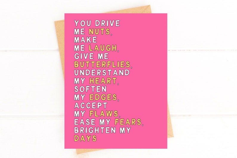 Funny Valentine's Day Card - You Drive Me Nuts image 1