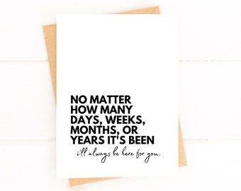 Loss Anniversary Bereavement Card for Widow or Widower, Miscarriage, Sympathy Card