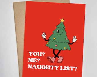 Sketchy Print Co – Lustige Weihnachtskarte „Hope Your Turkey Is Moist“, Blanko Innen