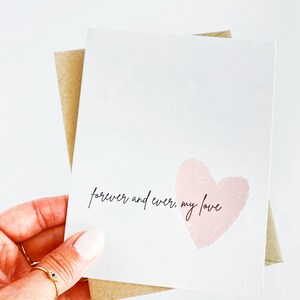 Lieve trouwkaart Trouwkaart Forever and Ever My Love