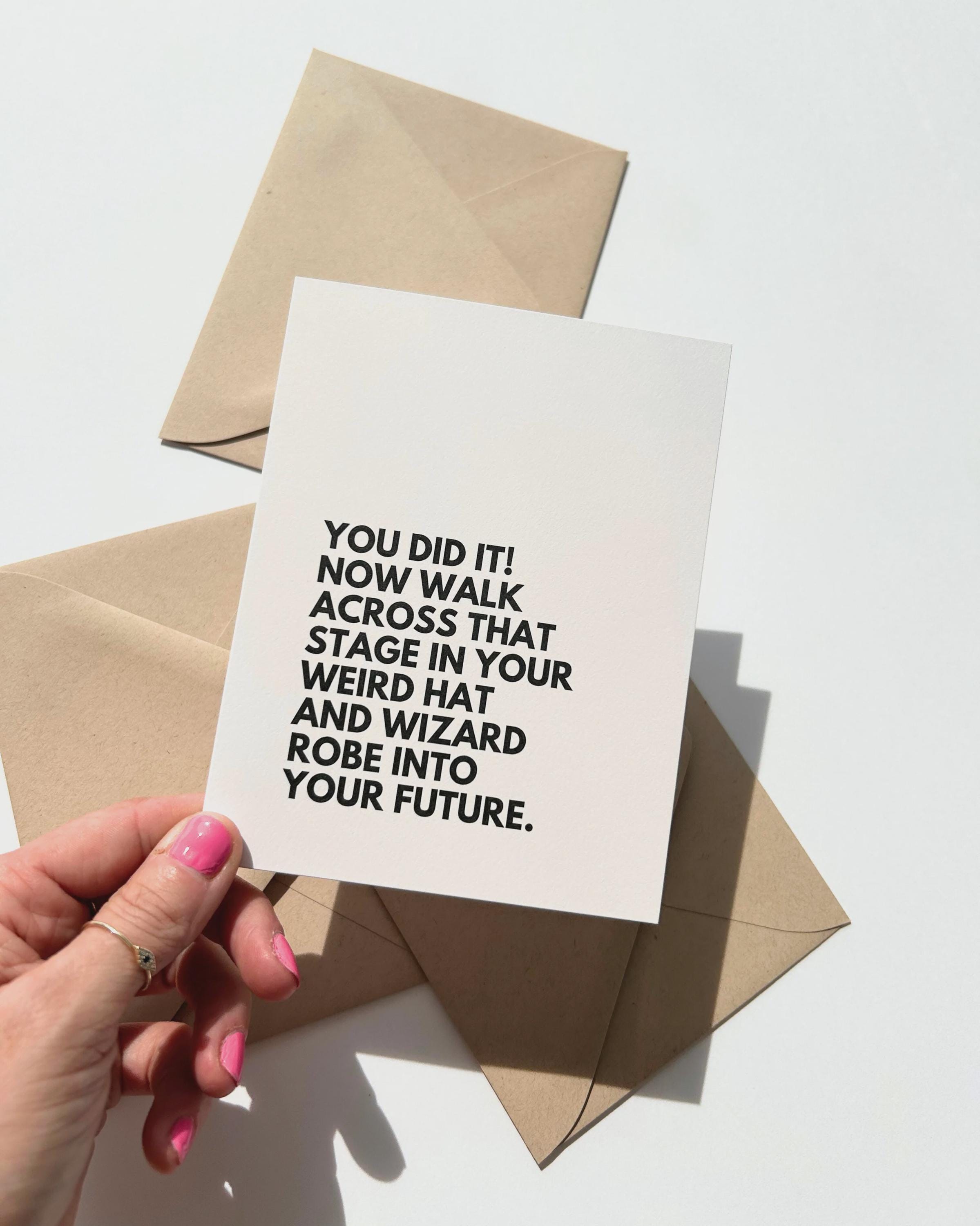 Funny Graduation Card - Etsy