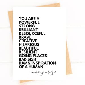 You Are An Inspiration of A Human In Case You Forgot Encouragement Card