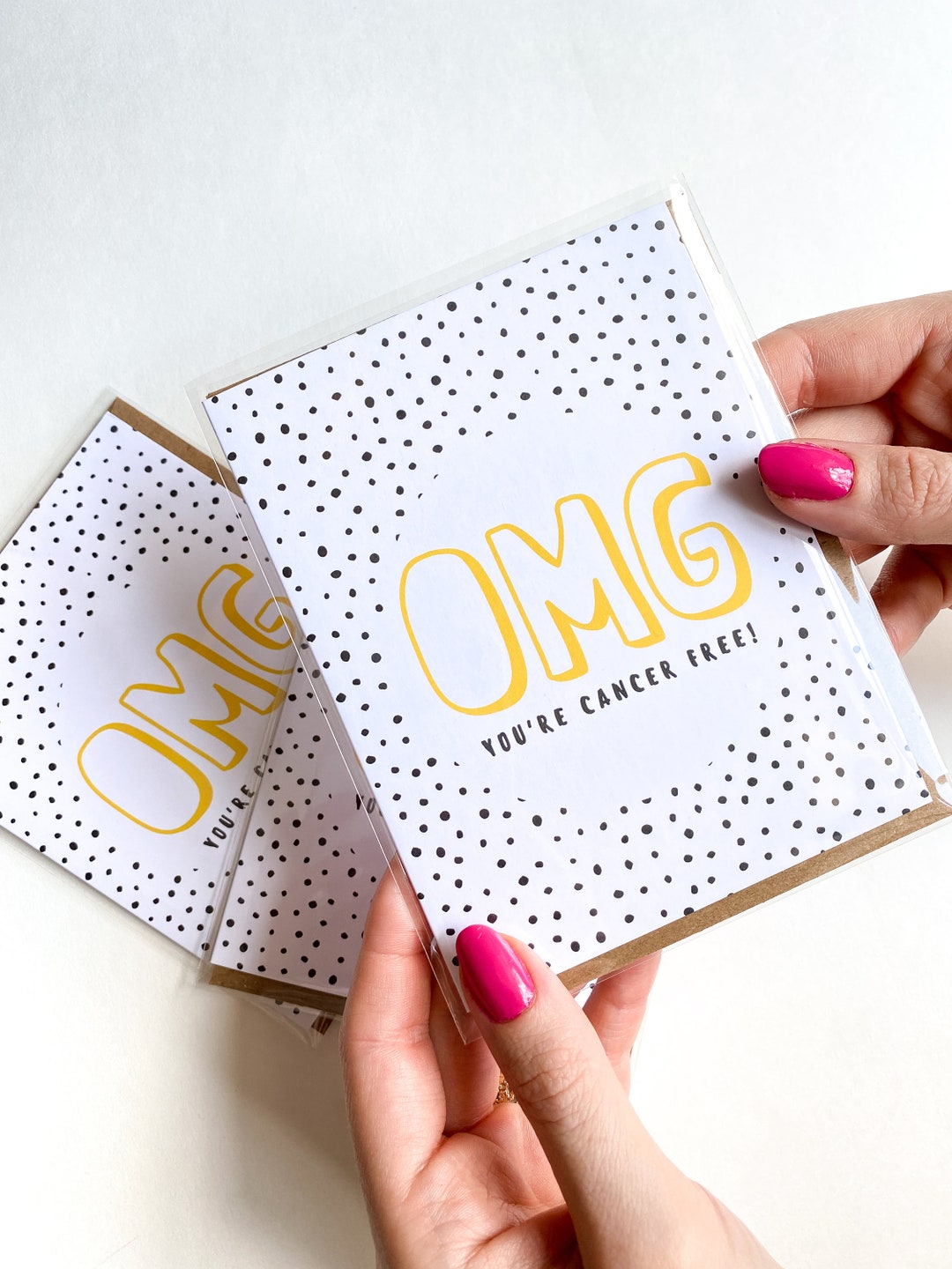 Cancer Survivor Card OMG You're Cancer Free - Etsy
