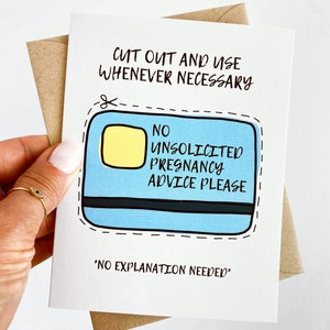 Funny Pregnancy Card for New Mom Card New Dad Card Funny Card for Baby Shower Card Funny New Baby Card for New Mom Gift Funny Card Pregnacy