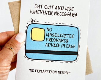 Funny Pregnancy Card for New Mom Card New Dad Card Funny Card for Baby Shower Card Funny New Baby Card for New Mom Gift Funny Card Pregnacy