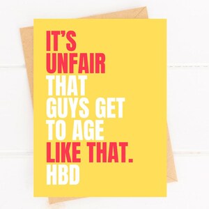 Carte d'anniversaire drôle pour homme Carte d'anniversaire homme pour mari