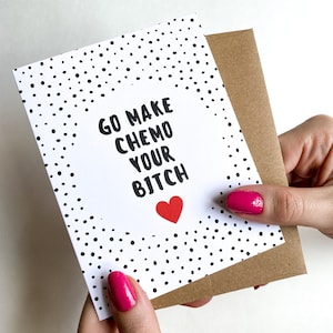 Faites de la chimio votre chienne Carte Cancer pour la chimio