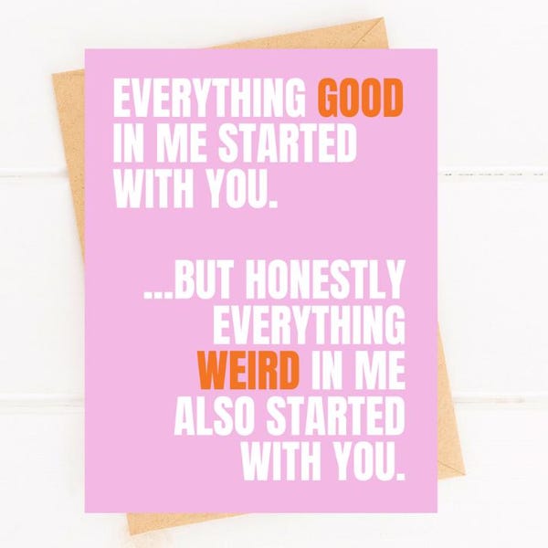 Funny Mother’s Day Card | Modern Humor Card for Mom