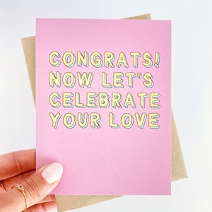 Congrats Engagement Card - Celebrate Your Love