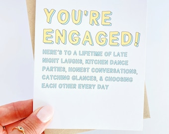 You're Engaged Sweet Card for Engagement Party Card