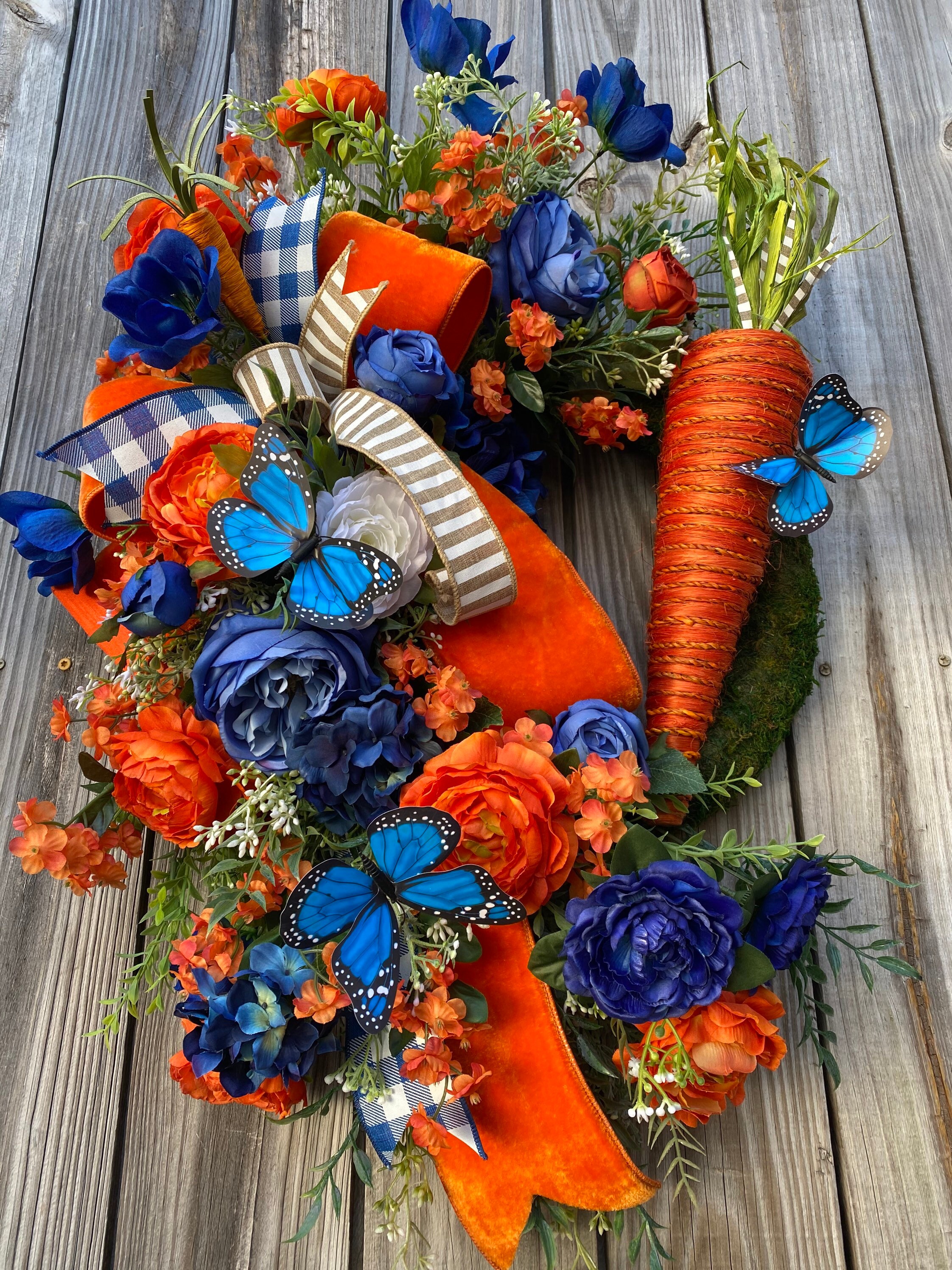 Easter Wreath Easter Moss Wreath Spring Moss Wreath Easter Etsy