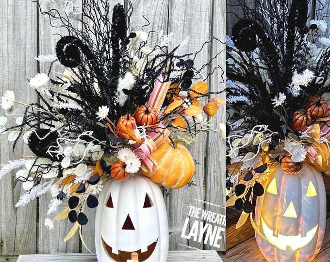 Michaels Halloween LED Pumpkin Centerpiece