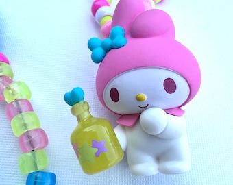 Kandi, Kitty Kandi jewelry,Custom HK Kandi necklace,Kandi kids necklace, Cat Jewelry,Star kandi jewelry, Rave Jewelry, Handmade jewelry, USA