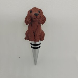 Irish Setter Dog Wine Stopper - Metal Bottle Stopper - Handmade Wine Stopper - Stainless Steel Stopper - Dog Stopper - Decor Wine Stopper