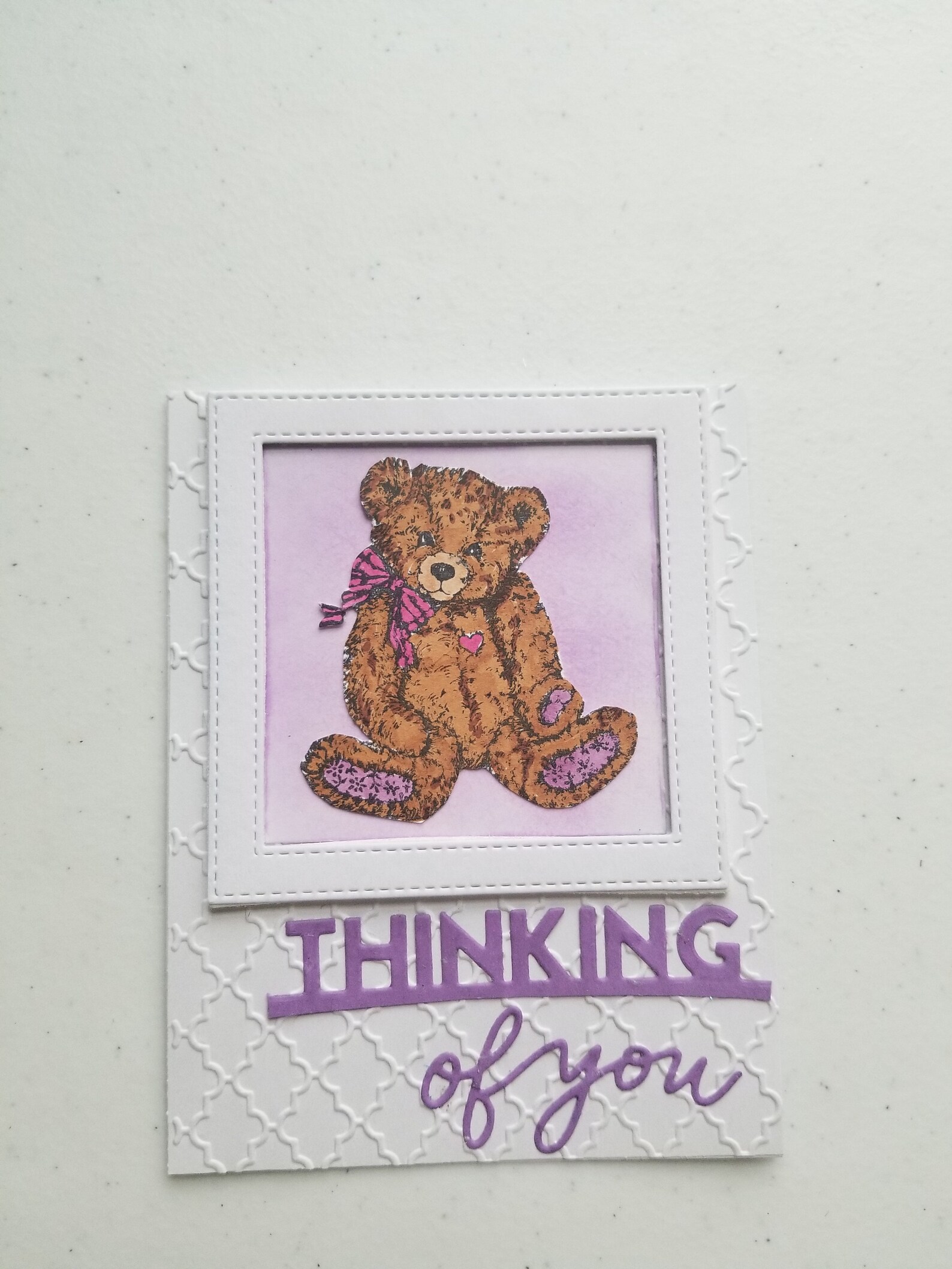Teddy Bear Thinking of You Greeting Cards With Matching Etsy