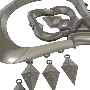 Xenoblade Chronicles 2 Haze&#39;s staff | STL 3D Printing file Prop