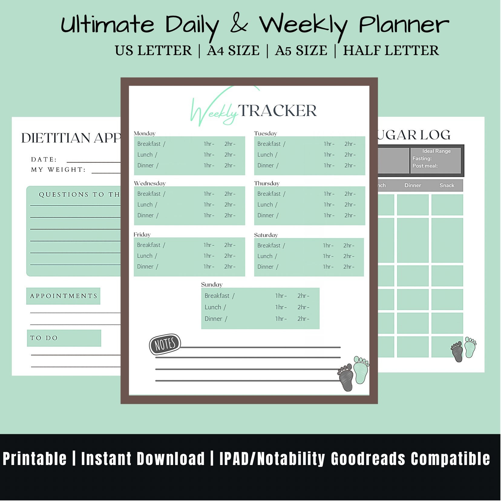 Printable Gestational Diabetes Log Pregnancy Wellness Etsy Australia