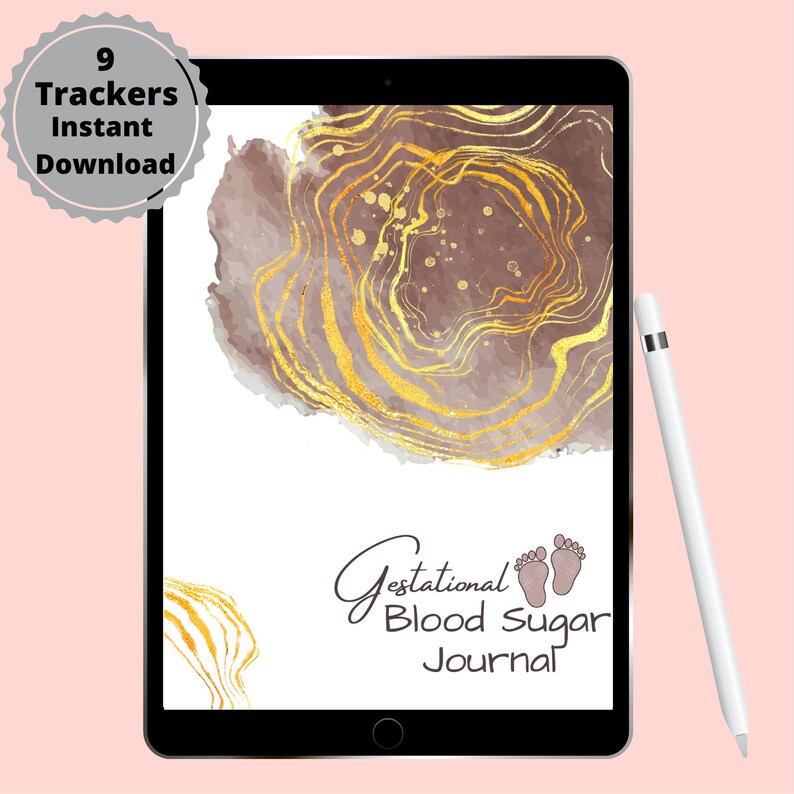 Printable Gestational Diabetes Log, Pregnancy Blood Glucose Tracker ...