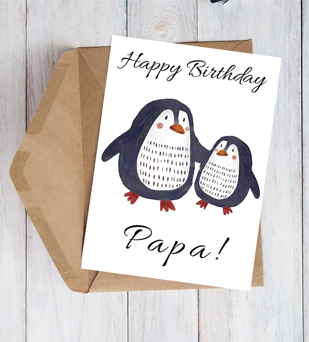 Printable Birthday Card for Dad, Fun Birthday Card for Papa, Cute