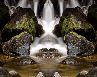 waterfall fork waterfalls nature