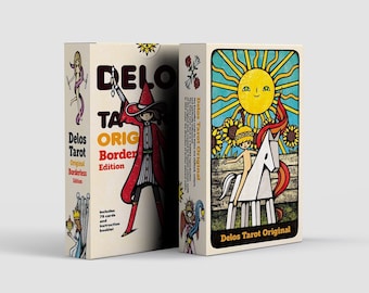 Delos tarot deck with pouch • Authentic borderless edition • Made in Korea Delos tarot deck with pouch • Authentic borderless edition • Made in Korea
