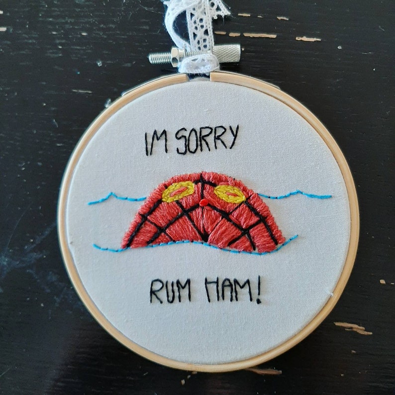 Rum Ham Embroidery Decoration It's Always Sunny in Philadelphia Etsy