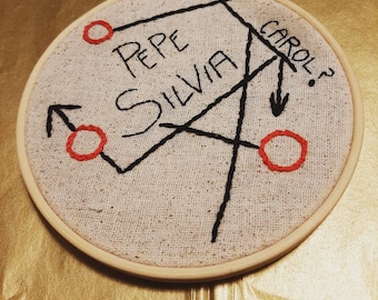 PEPE SILVIA - Its always Sunny in Philadelphia - embroidery hanger