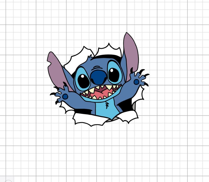 Stitch Lilo and Stitch SVG File Grouped and Layered | Etsy