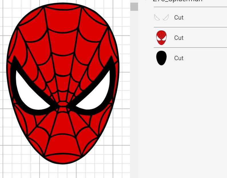 Download Spider Man SVG File Grouped and Layered | Etsy