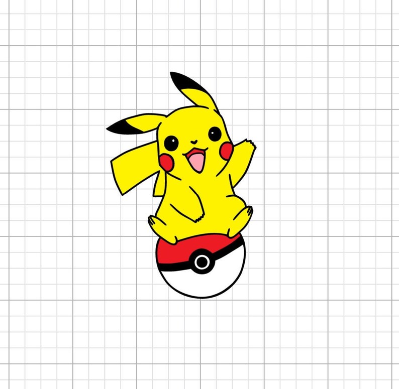Download Pikachu Pokemon SVG File Grouped and Layered | Etsy