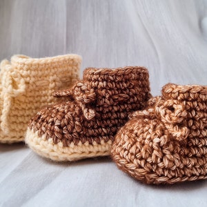 Crochet pattern NL Baby Booties 3 sizes PDF / Crochet pattern English Baby Booties 3 sizes PDF