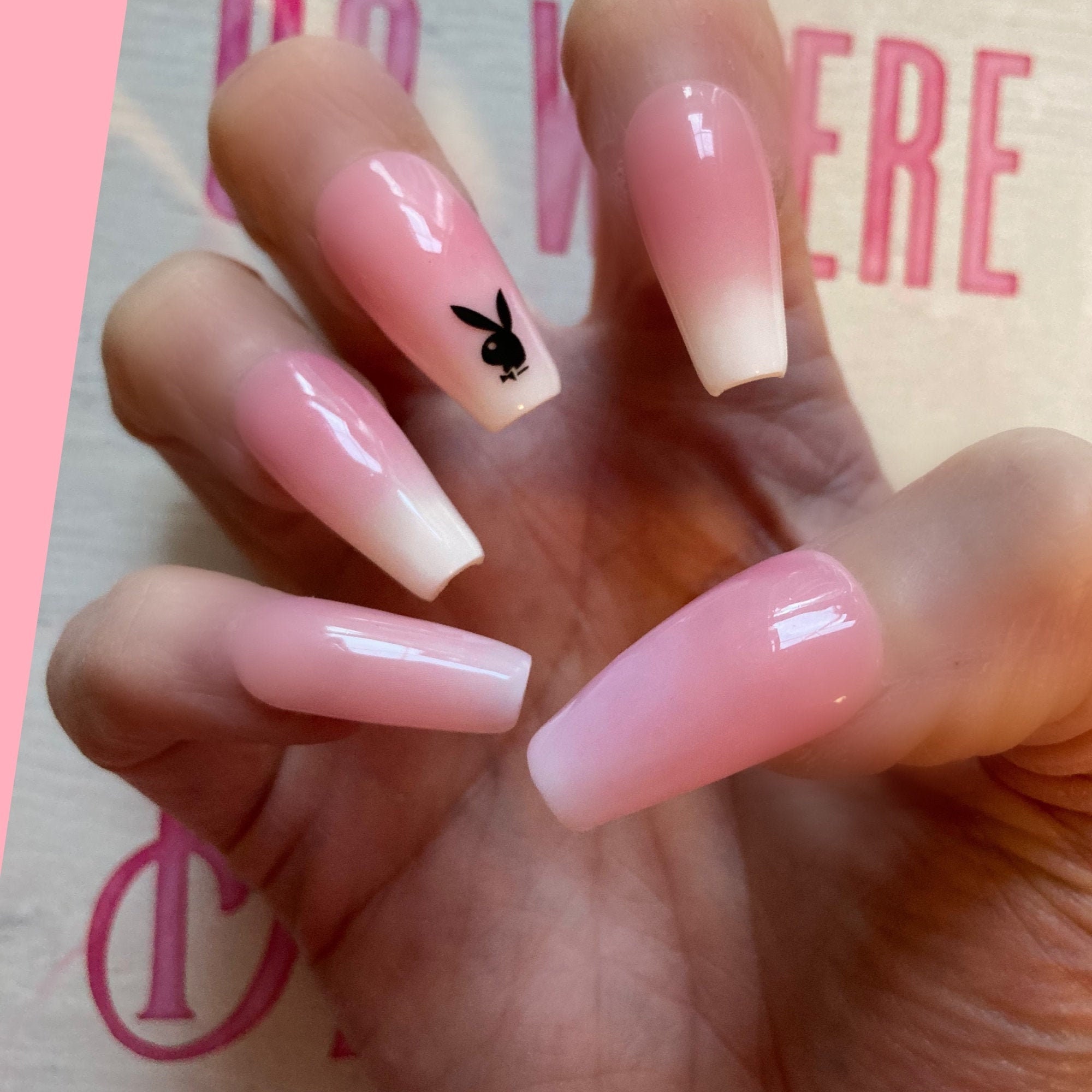 Y2k 90s Playboy Inspired Bunny Soft Pink Baby Boomer Etsy