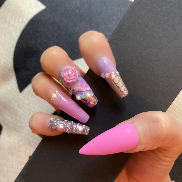 Glam Nails - Etsy