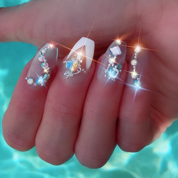 Christmas Crystal Nail Rhinestones Flat Back Glass Gems Red Green Gold  Snowflakes Nail Supplies Round Pearl Nail Accessories Sparkly Star Bow  Diamonds