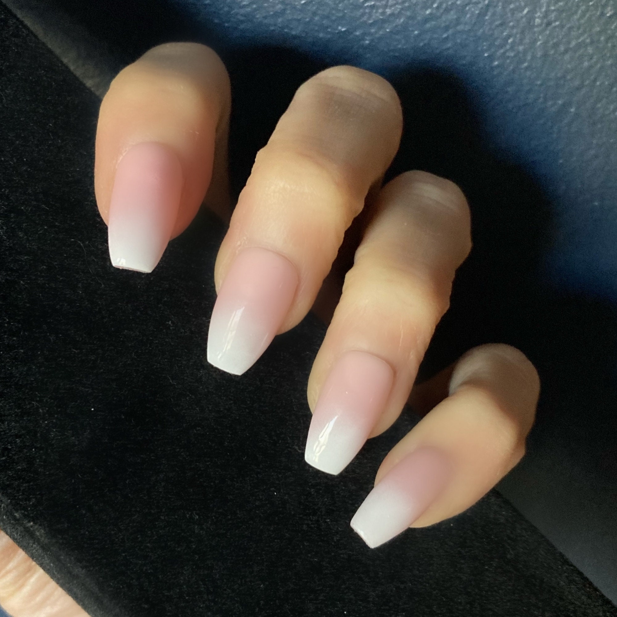 Get Ready to Impress with Gorgeous Ombre French Nails for Long, Elegant ...