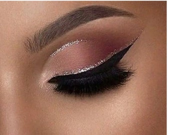 Liquid Glitter Gold Champayne Eyeliner/smooth gliding/stays put/Allyson Rubin cosmetics