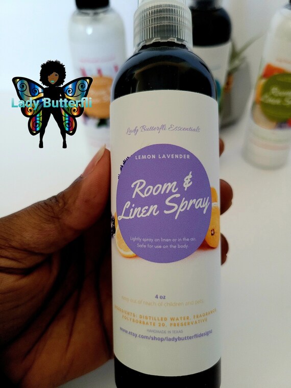 Lemon Lavender 4 ounce, Room and Linen Spray, Air Freshener