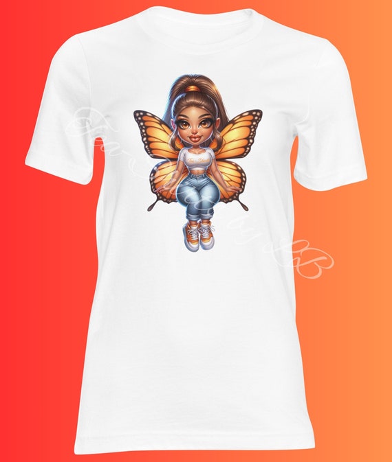 Lady Butterfli Tea-Shirt Orange