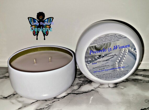 Proverbs 31 Woman 2-wick Candle