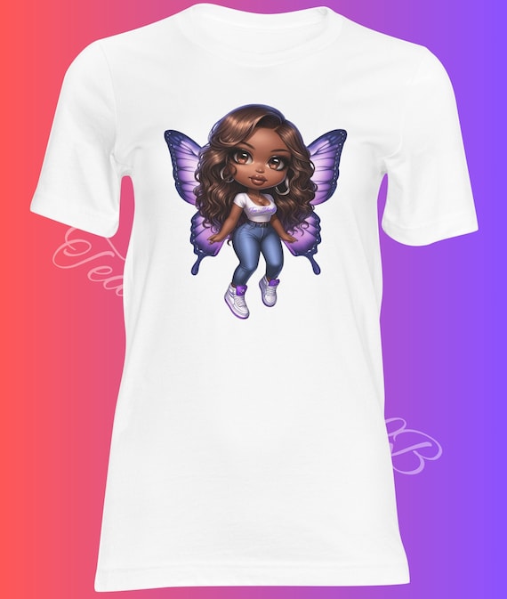 Lady Butterfli Tea-Shirt Purple